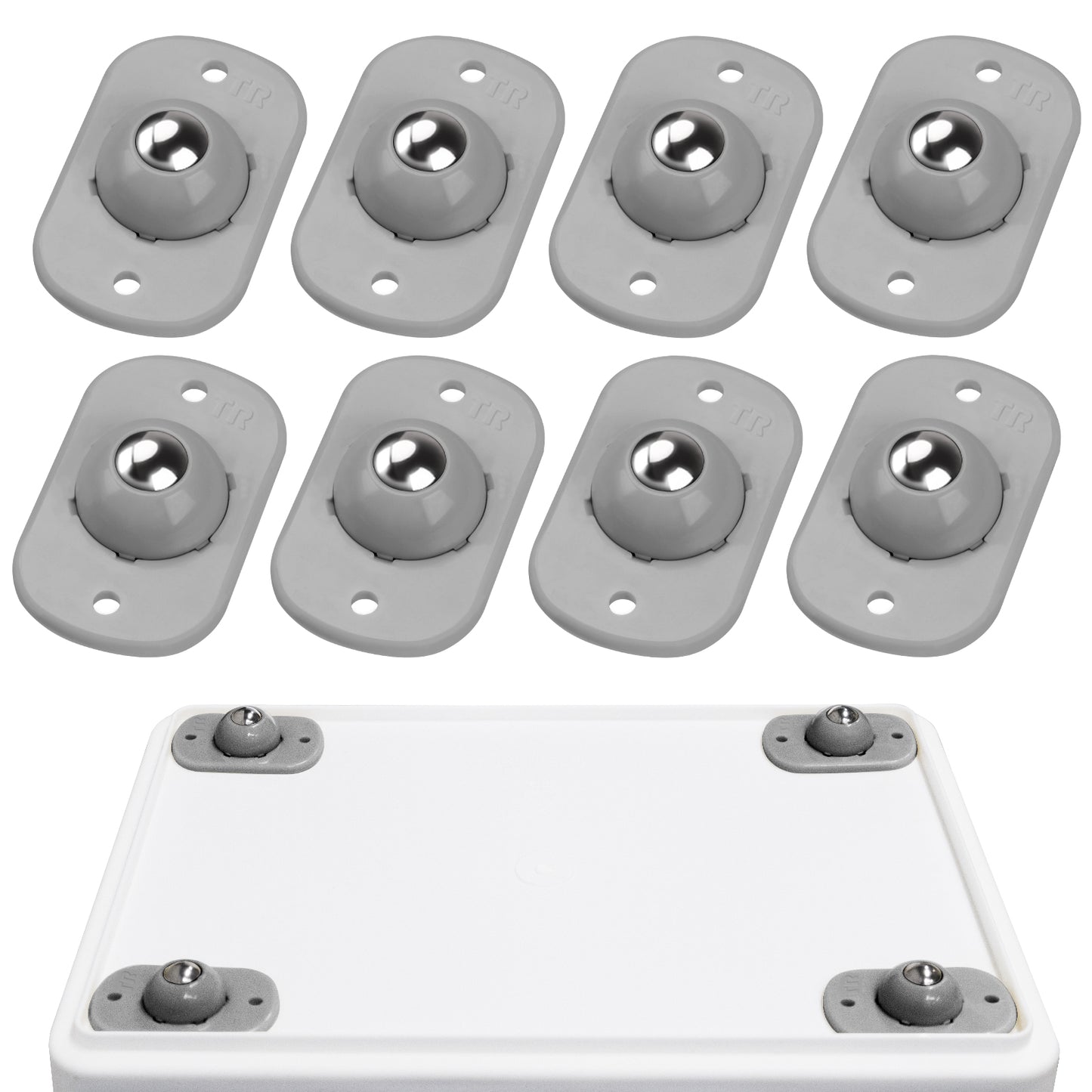 Self Adhesive Caster Wheels,Appliance Rollers for Kitchen Appliances,360°Swivel Mini Universal Wheel Roller Casters,Sticky Pulley for Trash Can,Storage Box,Small Furniture