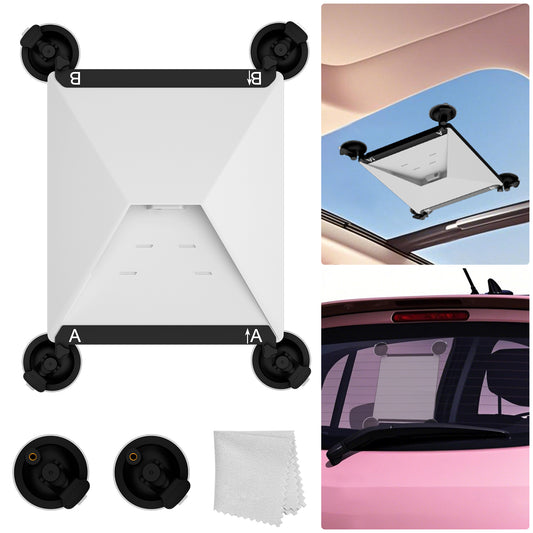 Starlink Mini Car Suction Cup Mount, Secure Mounting Kit for Car Windows & Sunroofs, Strong Suction Design Ensure Stable Satellite Signal for RVs, Boats and Road Trips with 2 Replaceable Suction Cup