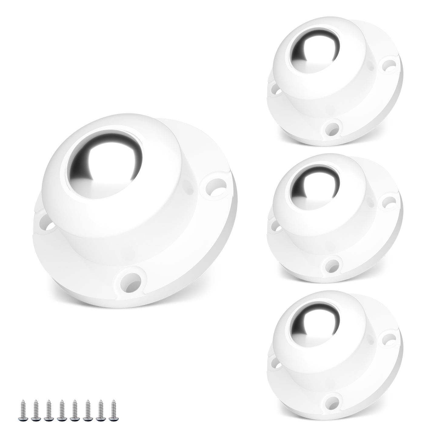 Self Adhesive Caster Wheels,Appliance Rollers for Kitchen Appliances,360°Swivel Mini Universal Wheel Roller Casters for Storage Box,Small Furniture
