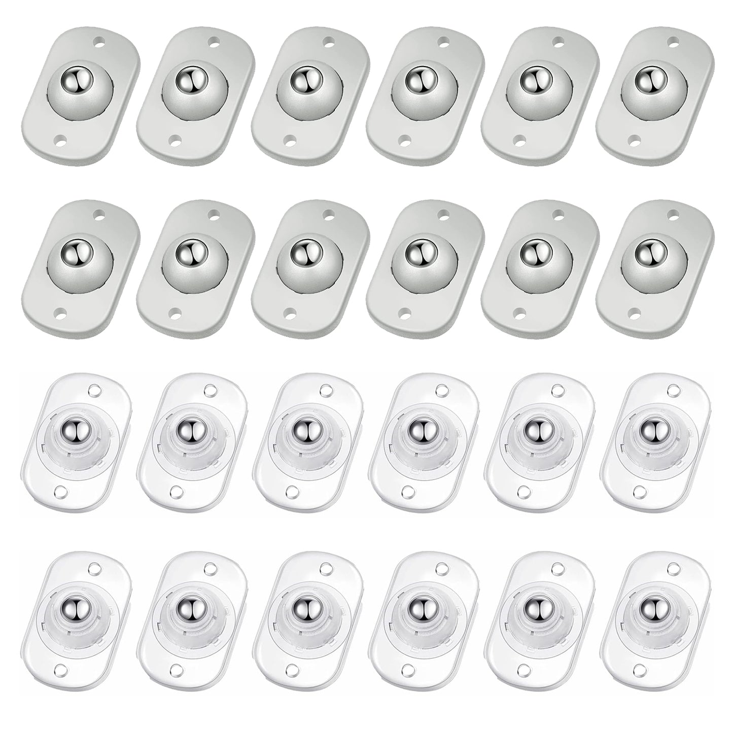 Self Adhesive Caster Wheels,Appliance Rollers for Kitchen Appliances,360°Swivel Mini Universal Wheel Roller Casters,Sticky Pulley for Trash Can,Storage Box,Small Furniture