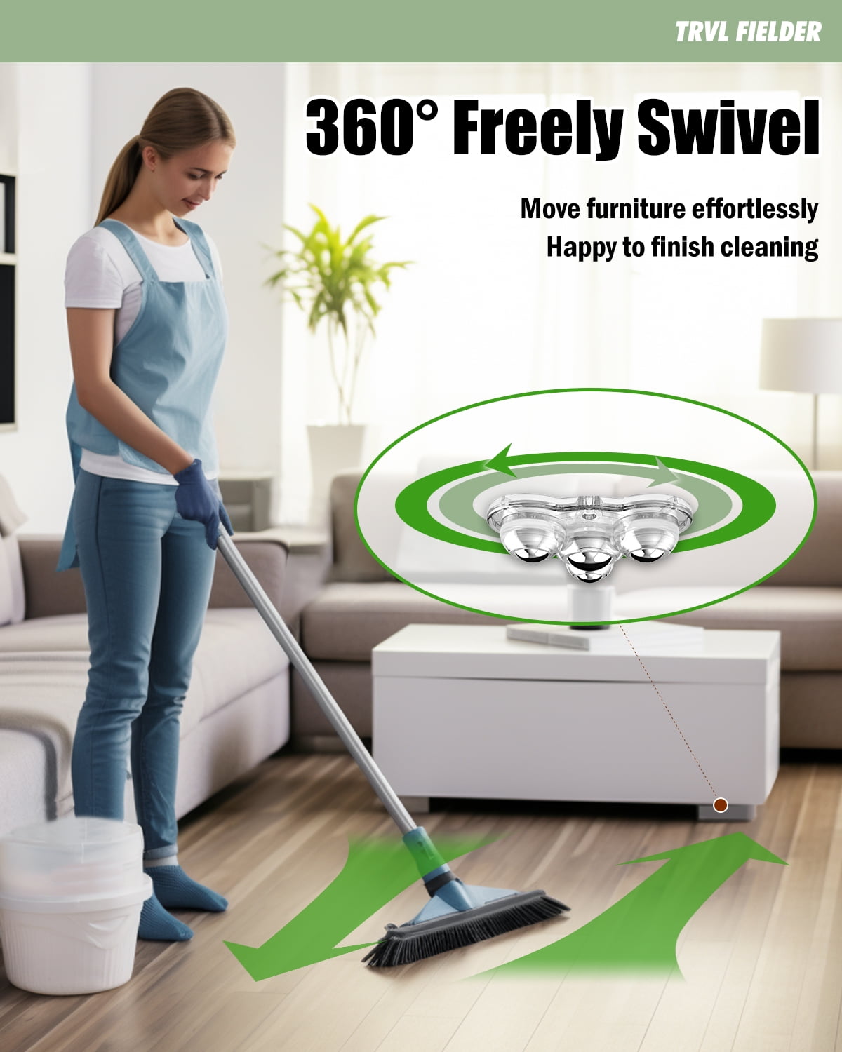 Self Adhesive Caster Wheels,Appliance Rollers for Kitchen Appliances,360°Swivel Mini Universal Wheel Roller Casters for Storage Box,Small Furniture (with 4 Ball Bearings,Clear,4 PCS)